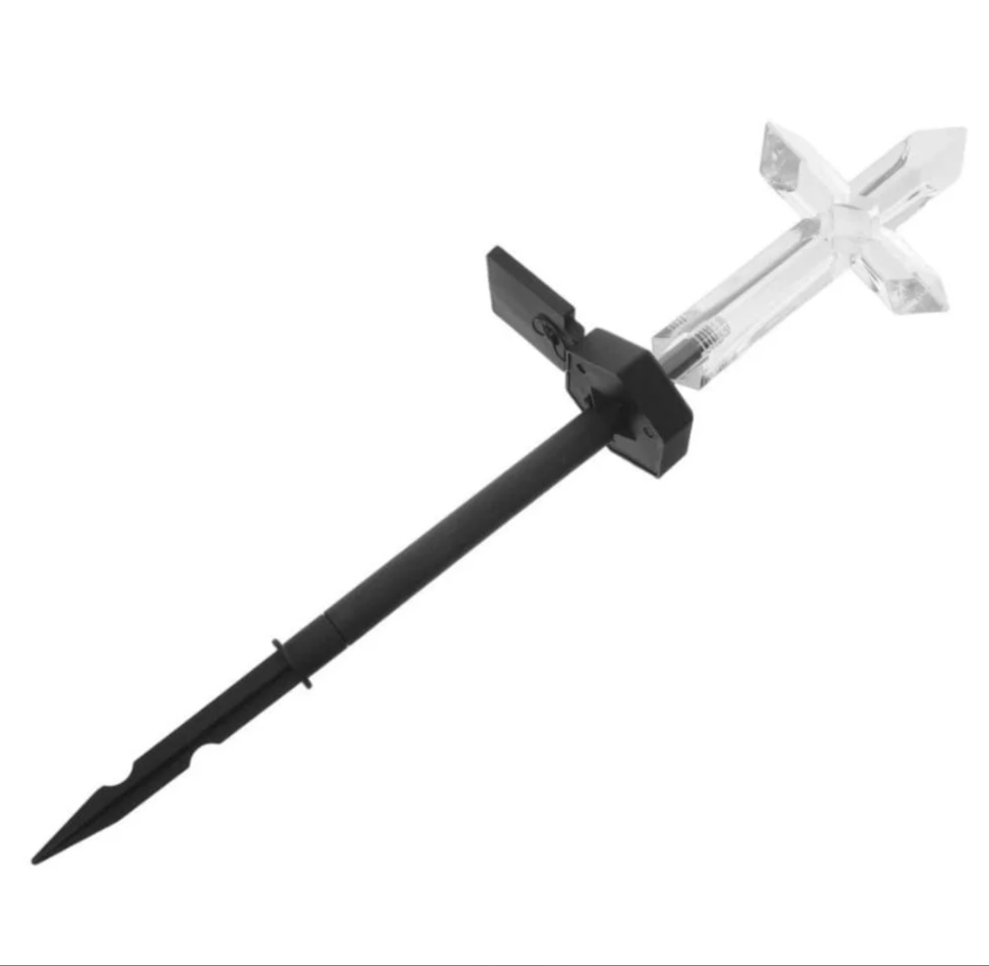 Set 4 Cruci Solare Decorative LED Alb Cald pentru Grădină și Cimitir – Iluminare Automată