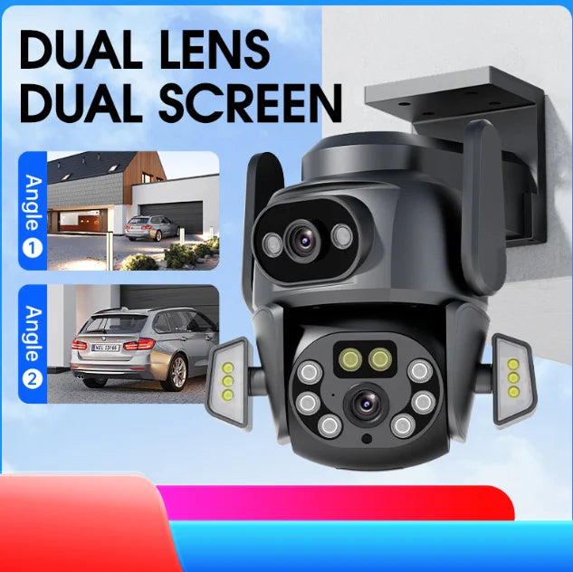 Camera de Supraveghere WiFi Tuya Profesionala, viziune color pe timp de noapte, IP66, audio bidirectional, tracking inteligent