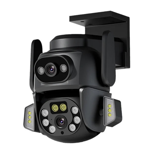Camera de Supraveghere WiFi Tuya Profesionala, viziune color pe timp de noapte, IP66, audio bidirectional, tracking inteligent