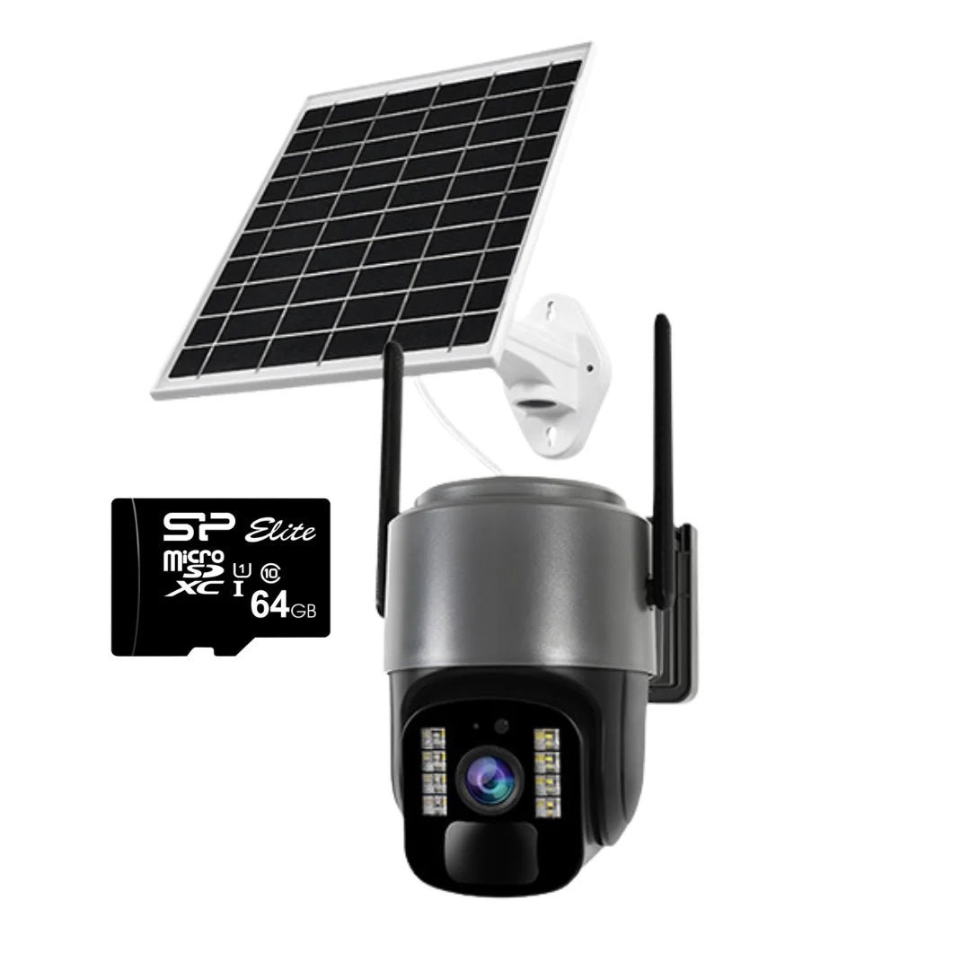 Cameră Supraveghere Solară INNOVA 4G TS1 - 3MP, PTZ 355°, Night Vision Color, Audio Bidirecțional, Alarmă, O-Kam Pro