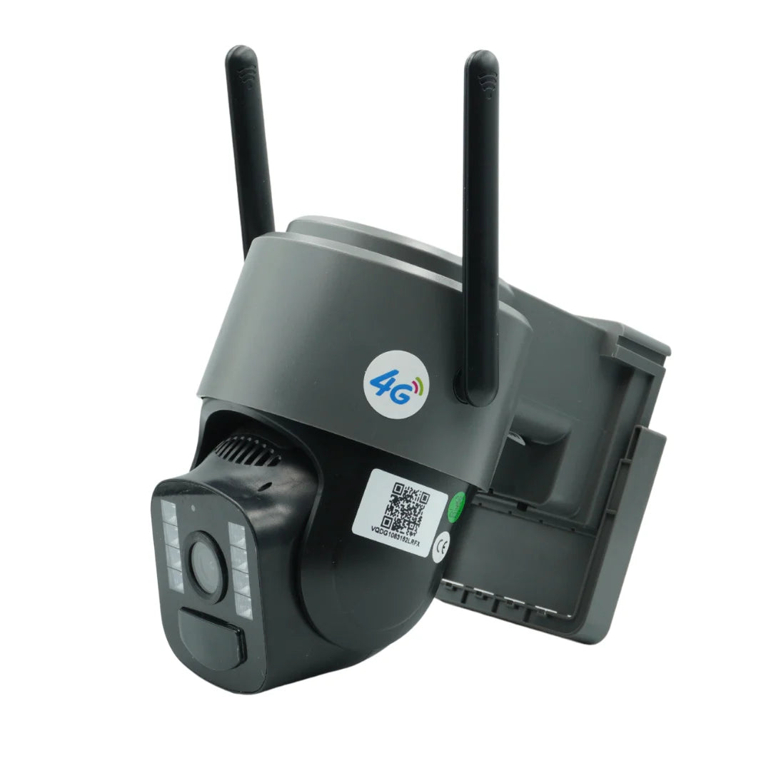 Cameră Supraveghere Solară INNOVA 4G TS1 - 3MP, PTZ 355°, Night Vision Color, Audio Bidirecțional, Alarmă, O-Kam Pro