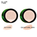 Fond de Ten CC Cream Air Cushion cu Colagen de Melc, Nuanța 02 Natural Skin - 1+1 Cadou, Aplicator Burete