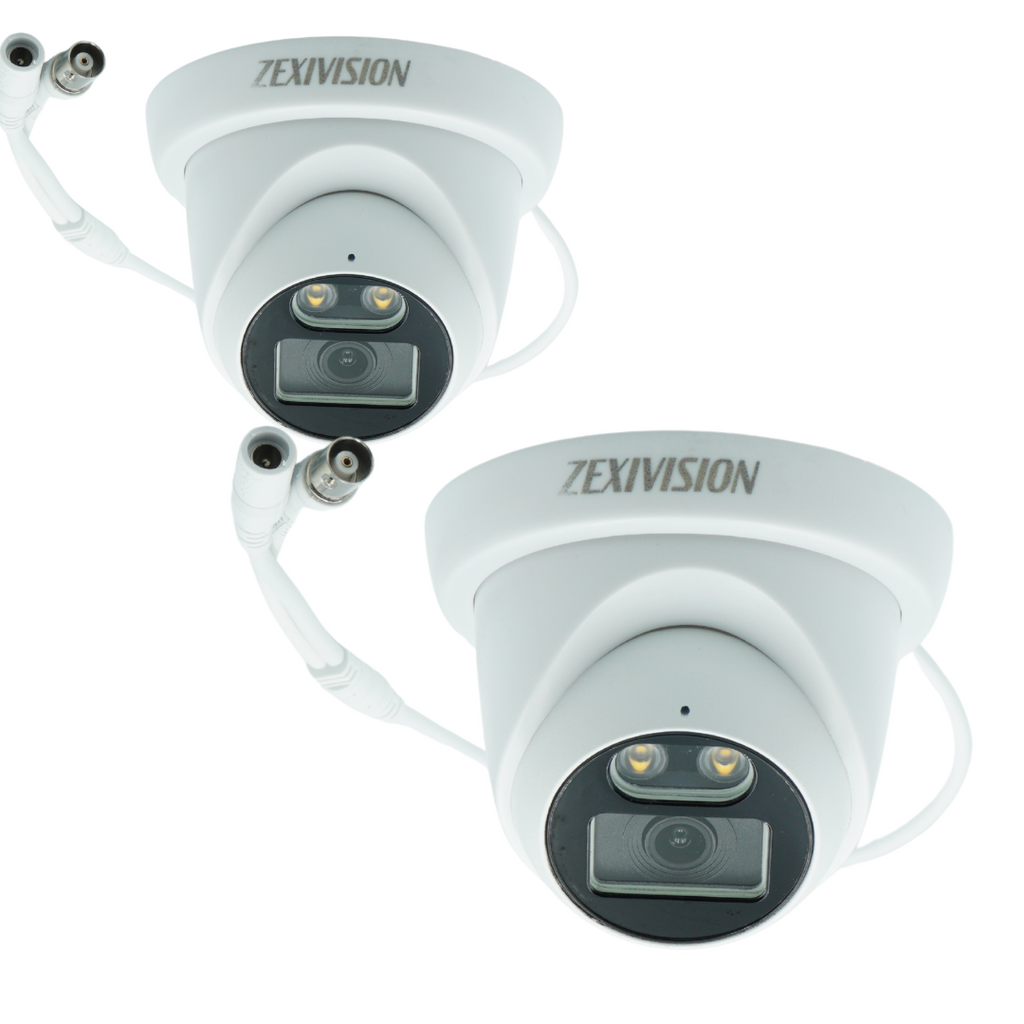 Zexivision Turbo HD 5MP Full-Color 4K Video Surveillance Kit, Audio, HDMI, Integrated Alarm, Real-Time Viewing