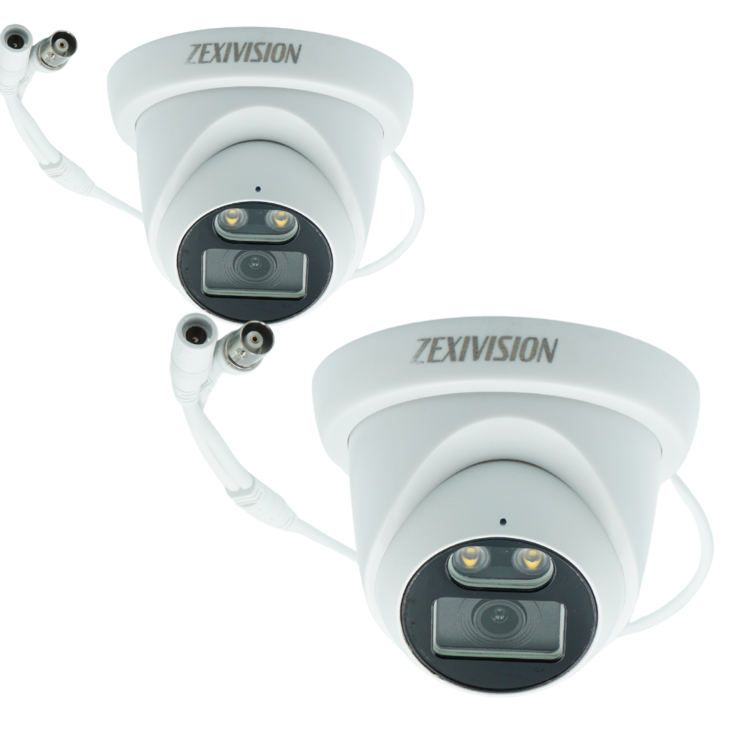 Zexivision Turbo HD 5MP Full-Color 4K Video Surveillance Kit, Audio, HDMI, Integrated Alarm, Real-Time Viewing