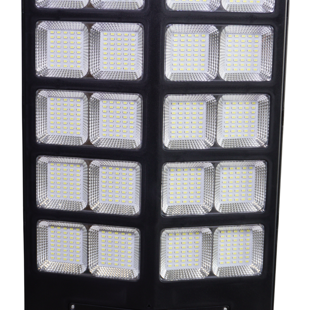 Lampa Solară Stradală Helio PRO Innova 1000W – LED 80 000 lm, Senzor Mișcare, Senzor Lumină IP66, Telecomandă & Suport Prindere + Cadou Surpriză