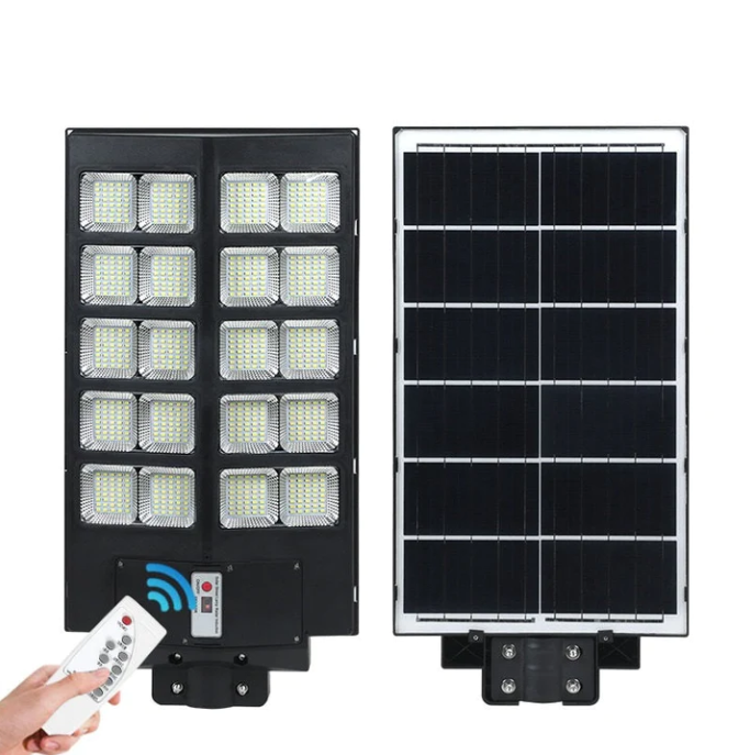 Lampa Solară Stradală Helio PRO Innova 1000W – LED 80 000 lm, Senzor Mișcare, Senzor Lumină IP66, Telecomandă & Suport Prindere + Cadou Surpriză