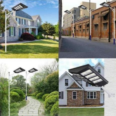 Lampa Solară Stradală Helio PRO Innova 1000W – LED 80 000 lm, Senzor Mișcare, Senzor Lumină IP66, Telecomandă & Suport Prindere + Cadou Surpriză