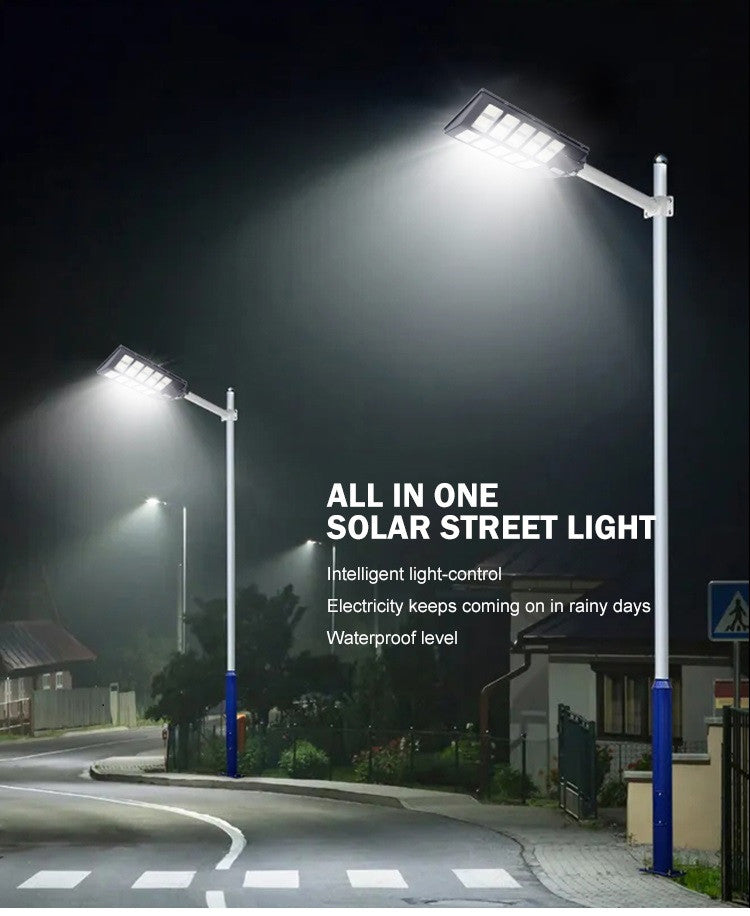 Innova Viper 1500 W Lampa Stradală Solară, Telecomandă, IP67, Senzor de Mișcare, Senzor de Lumină