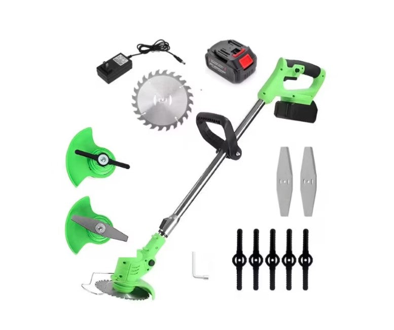 Motocoasă Electrică cu Acumulator 2 x 48V, 18000 RPM, Extensibilă + 9 Accesorii