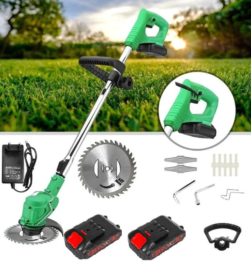 Motocoasă Electrică cu Acumulator 2 x 48V, 18000 RPM, Extensibilă + 9 Accesorii