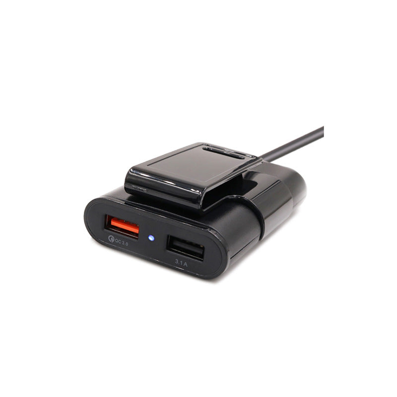 1+1 Car Charger Pack, 4-in-1, 12V/32V USB QC3.0, 40W, 1.7m cable
