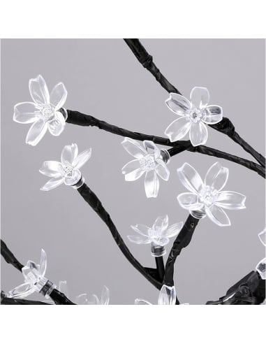 2 x Decorative Cherry Blossom Bonsai Tree with 28 Multicolor LEDs