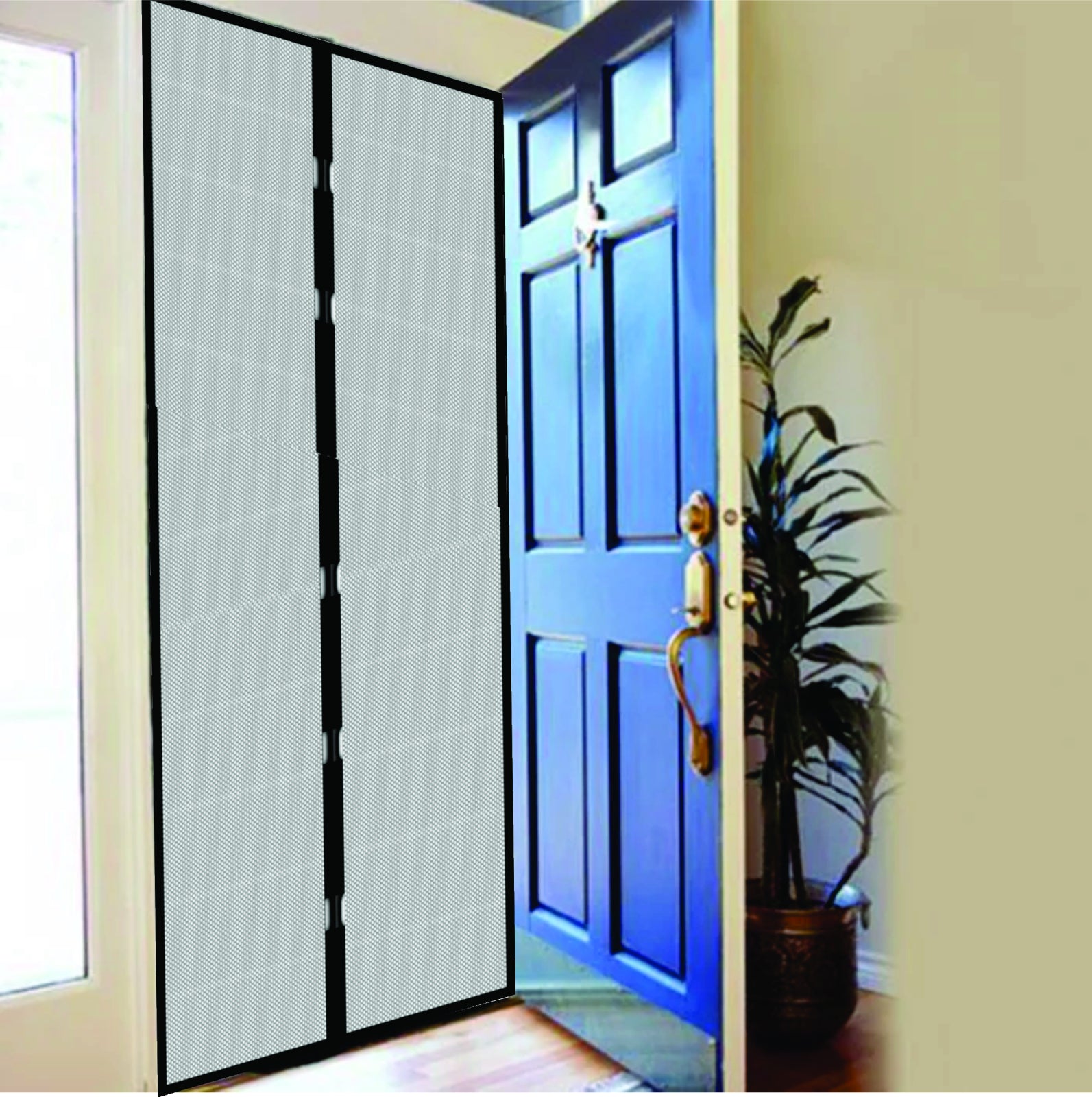 2x Magnetic Anti-Insect Screen Curtain 210 x 100 cm Pack