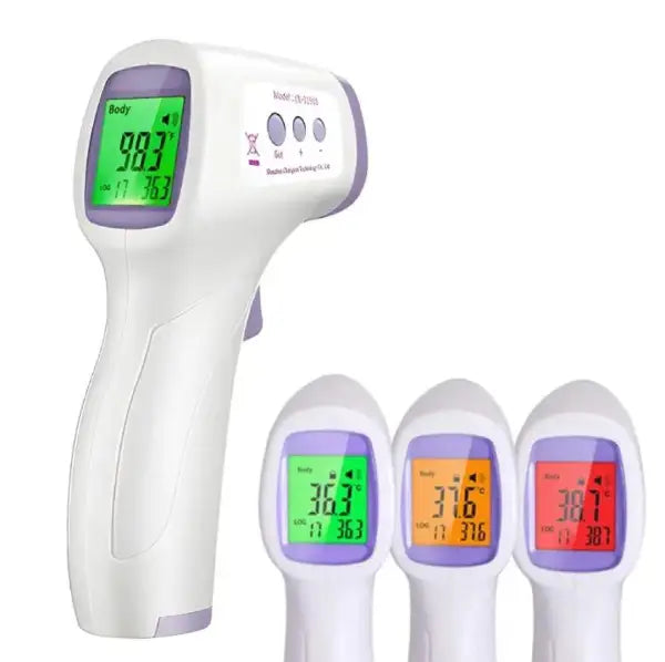Home Health Pack: Digital Blood Pressure Monitor and Non-Contact Infrared Thermometer