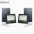 Set 2 x Proiector LED INNOVA 400W Cu Panou Solar și telecomandă, IP66 + Cadou Surpriză