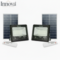Set 2 x Proiector LED INNOVA 800 W Cu Panou Solar și telecomandă, IP66 + Cadou Surpriză
