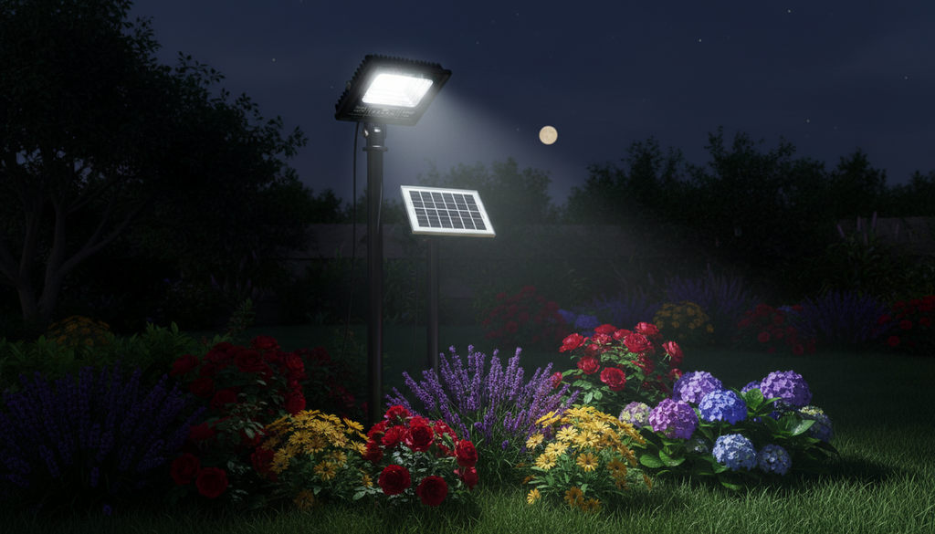 Set 2 x Proiector LED INNOVA 400W Cu Panou Solar și telecomandă, IP66 + Cadou Surpriză