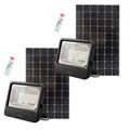 Set 2 Proiectoare Solare LED 600W Innova Smart Home Cyborg, IP67, Panouri Solare 35x29 cm și Telecomenzi