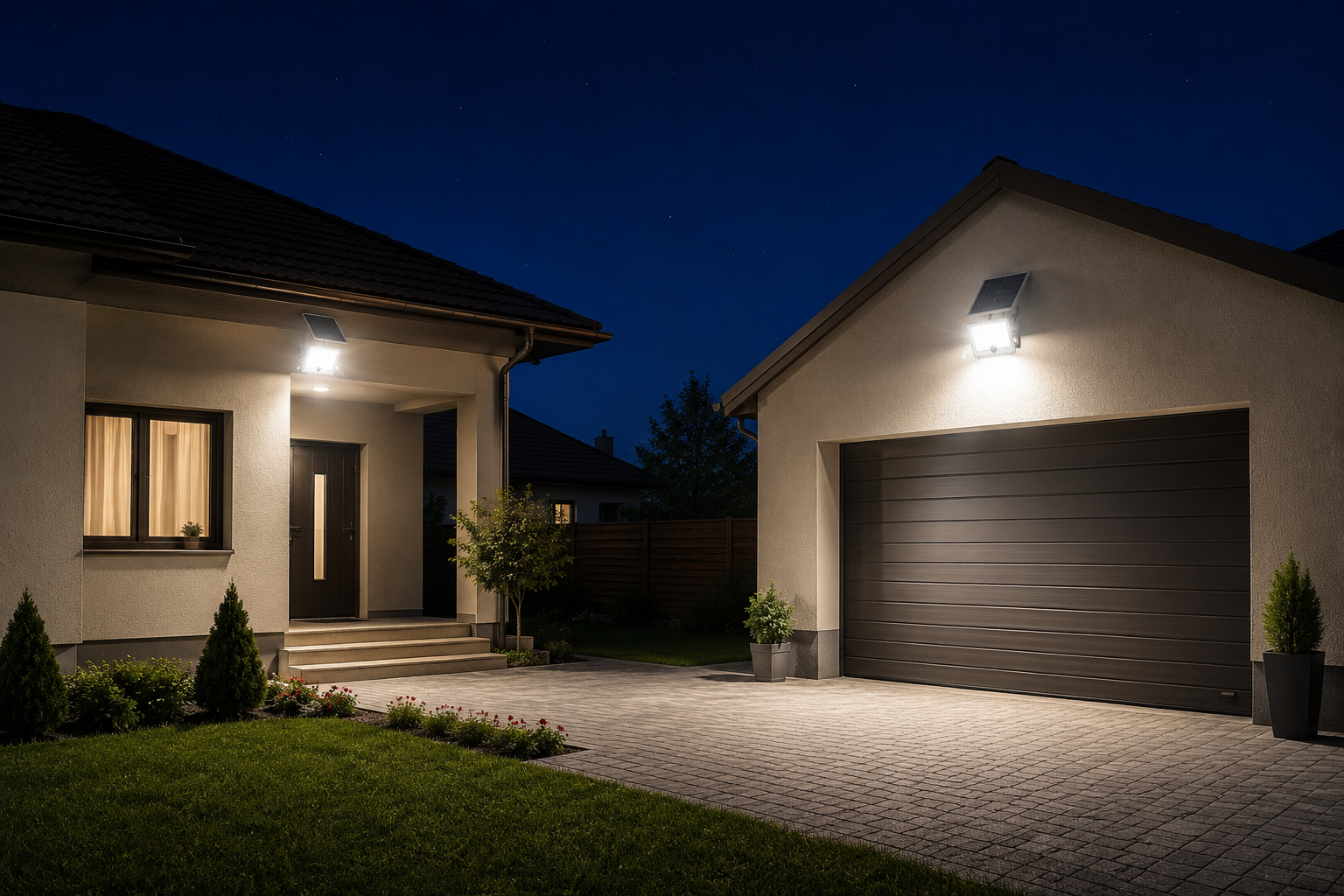 600W Innova Smart Home Hall LED Solar Projector, IP67, 35x35 cm Solar Panel and Remote Control