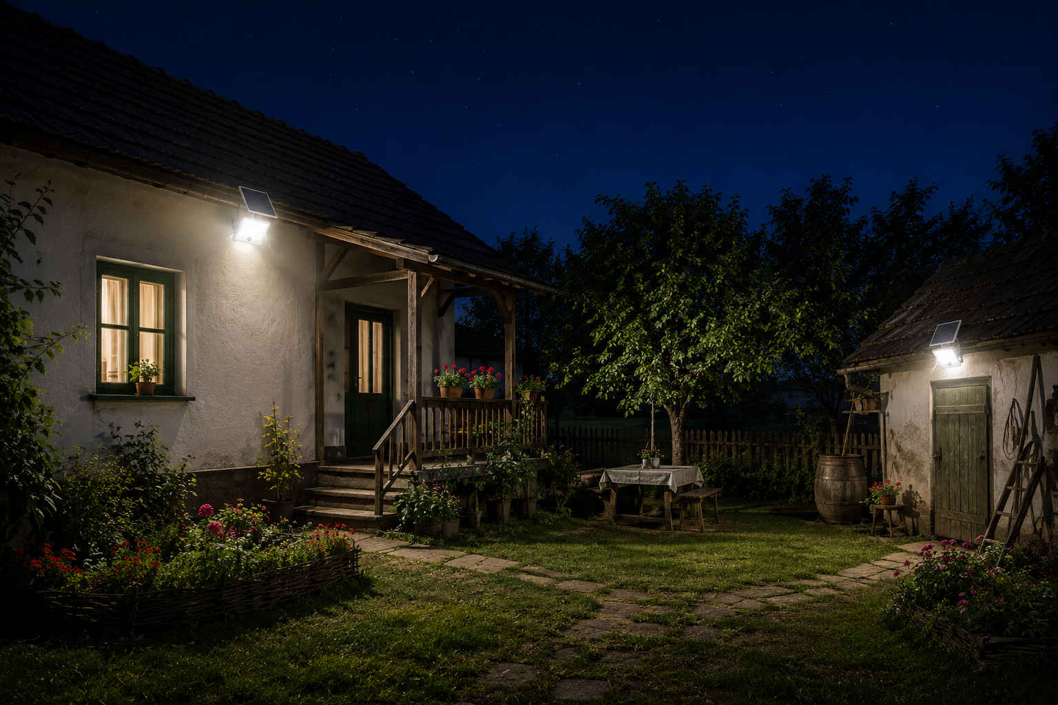 600W Innova Smart Home Hall LED Solar Projector, IP67, 35x35 cm Solar Panel and Remote Control