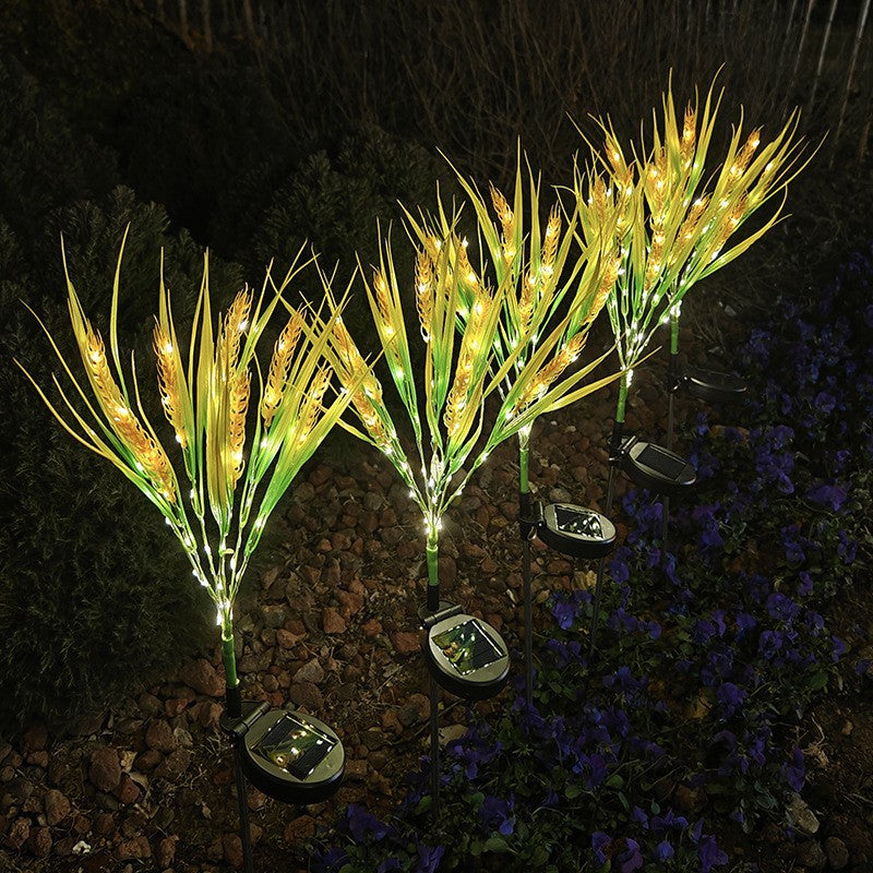 Set of 4 Decorative Solar Wheat Spike Lights M374-16, 60cm, IP66, LED with Light Sensor