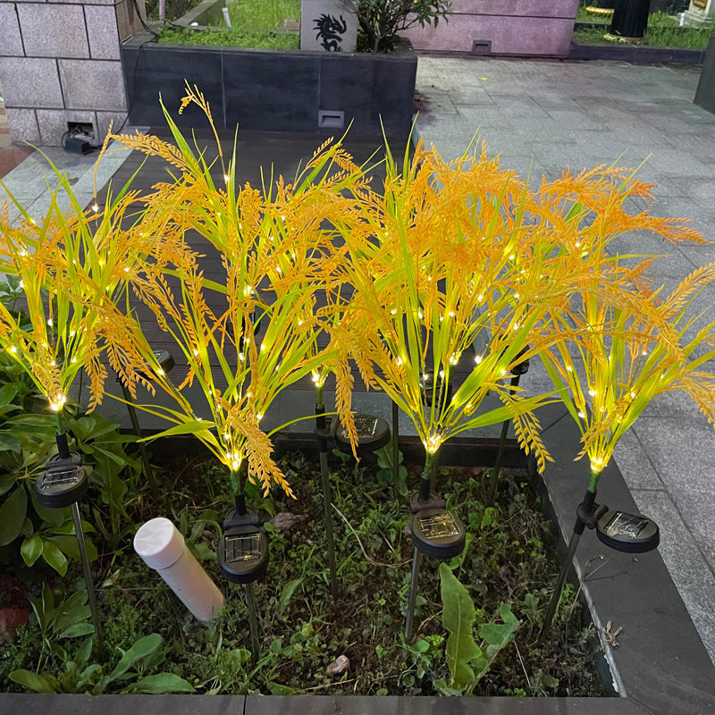 Set of 4 Decorative Solar Wheat Spike Lights M374-16, 60cm, IP66, LED with Light Sensor