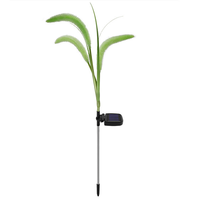 Set 2 Lămpi Solare Decorative tip Iarbă Ornamentală Verde M374-23, 80cm, lumină caldă, IP66