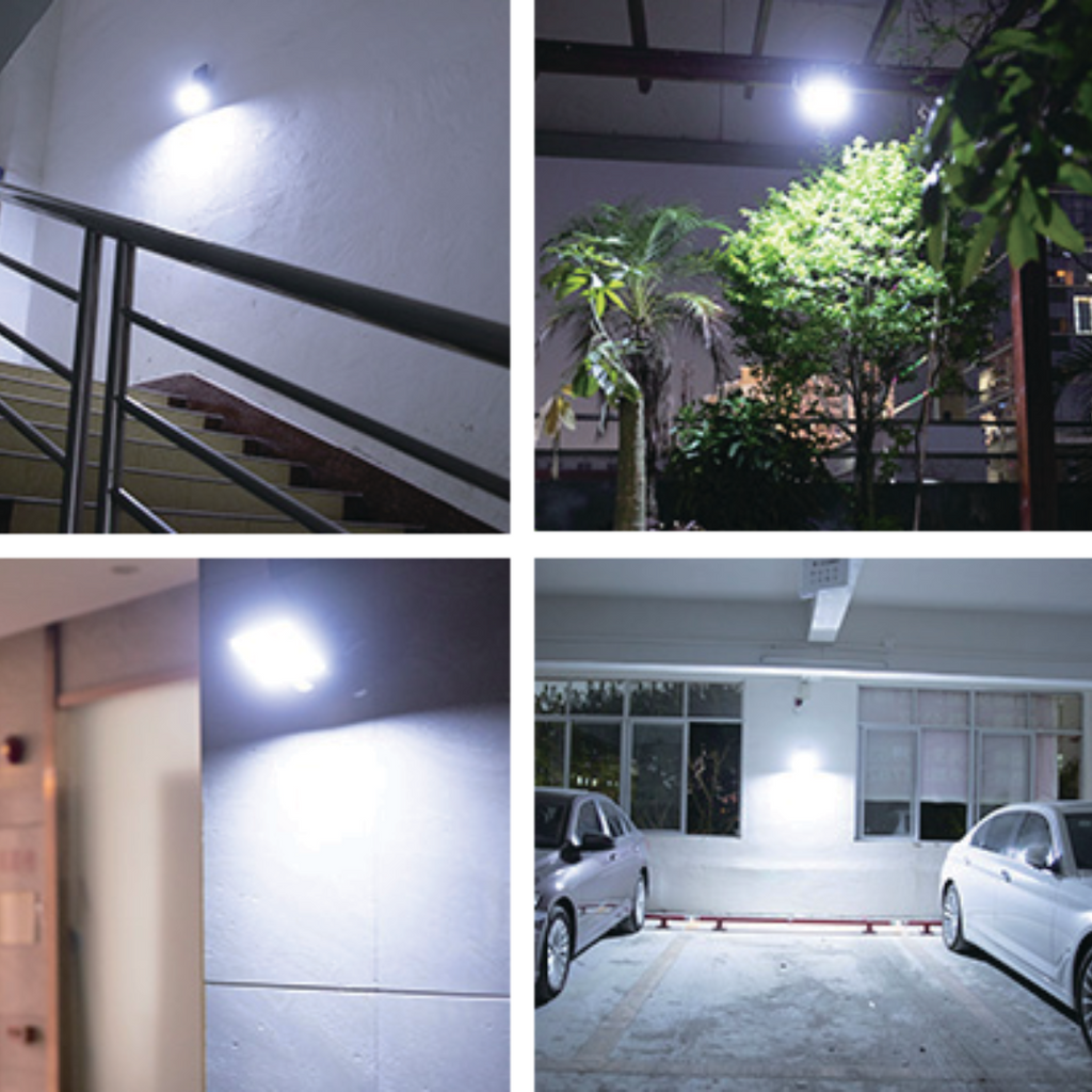 Set 4x Solar Lamps T9 INNOVA Smart Home, 160 COB LEDs, 8 Quadrants, Motion Sensor, Detachable Panel, IP66 + Remote Control, Gift + 3 Year Warranty