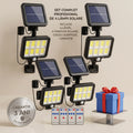 Set 4x Lampi Solare T9 INNOVA Smart Home, 160 LED COB, 8 Cadrane, Senzor Miscare, Panou Detașabil, IP66 + Telecomandă, Cadou + Garanție 3 Ani