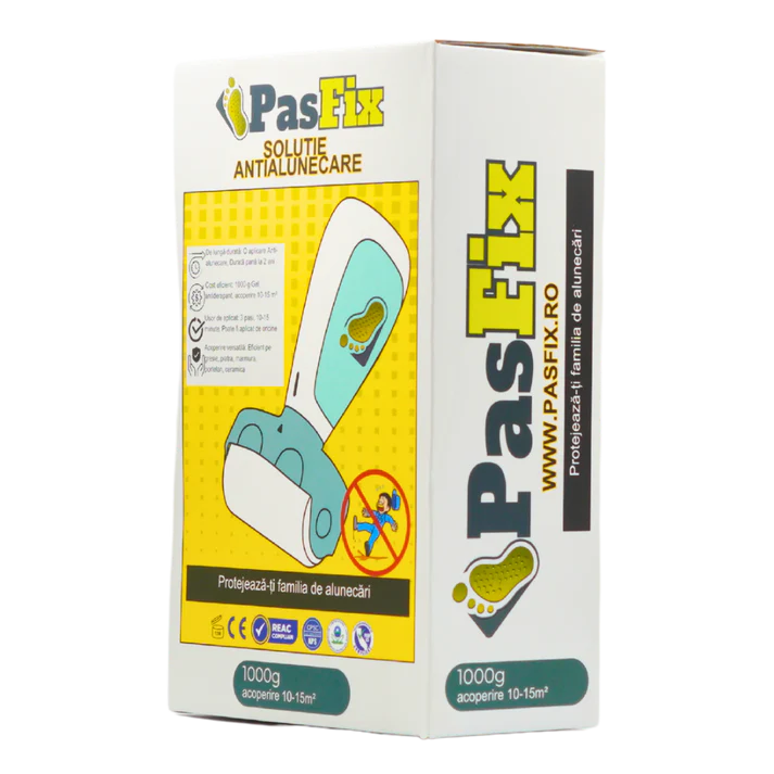 Anti-Slip Solution PasFix 1L – Safe protection for tiles, stone, and marble without applicator roller
