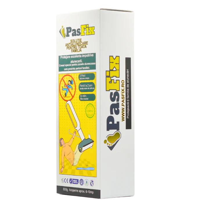 Anti-slip Solution PasFix 600ml – Reliable protection for tiles, stone, and marble, with application roller
