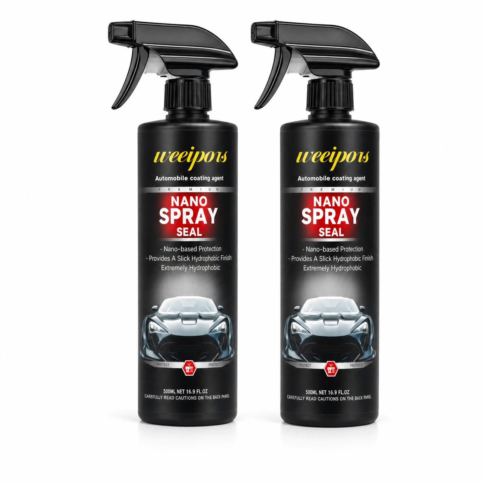 Spray Nano Ceară Auto pentru Luciu și Protecția Caroseriei, 437 ml - 1+1 Cadou